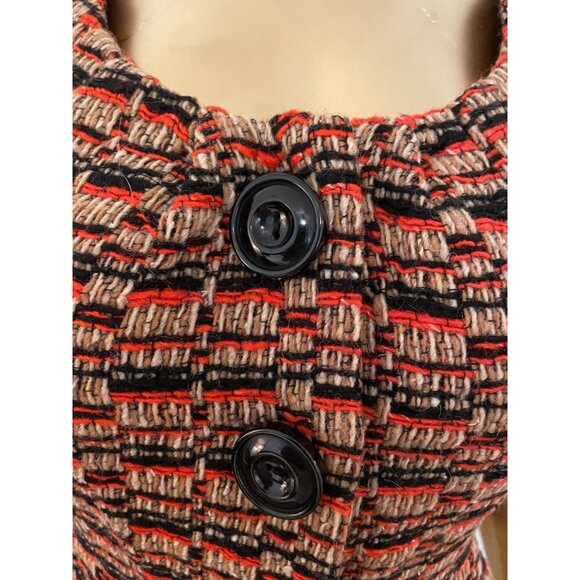 Anthropologie Elevenses Short Sleeve Button Blazer Bow Belted Y2K Cottagecore - Picture 9 of 16